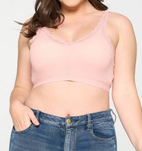 Load image into Gallery viewer, Pullover Lace Trim Bralette
