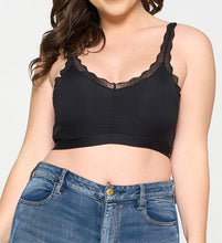 Load image into Gallery viewer, Pullover Lace Trim Bralette