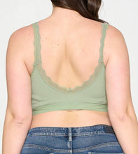 Load image into Gallery viewer, Pullover Lace Trim Bralette