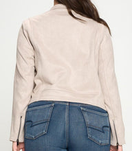 Load image into Gallery viewer, Faux Suede Moto Jacket