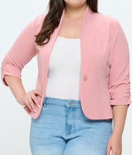 Load image into Gallery viewer, 3/4 Sleeve Solid Blazer