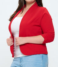 Load image into Gallery viewer, 3/4 Sleeve Solid Blazer