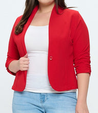 Load image into Gallery viewer, 3/4 Sleeve Solid Blazer