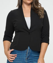 Load image into Gallery viewer, 3/4 Sleeve Solid Blazer