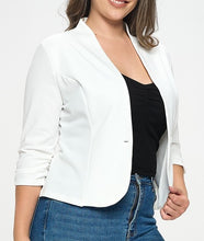 Load image into Gallery viewer, 3/4 Sleeve Solid Blazer