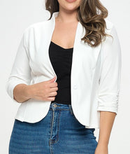 Load image into Gallery viewer, 3/4 Sleeve Solid Blazer