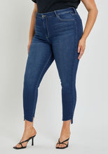 Load image into Gallery viewer, Dolphin Hem High Rise Crop Skinny Jeans