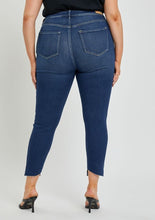 Load image into Gallery viewer, Dolphin Hem High Rise Crop Skinny Jeans