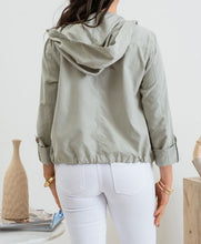 Load image into Gallery viewer, Snap Button Zip Up Hoodie Jacket