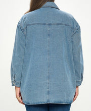 Load image into Gallery viewer, Oversized Denim Shacket