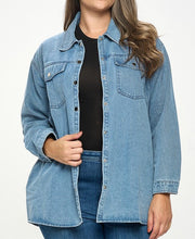 Load image into Gallery viewer, Oversized Denim Shacket