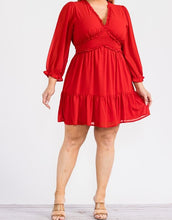 Load image into Gallery viewer, Fit and flare mini dress