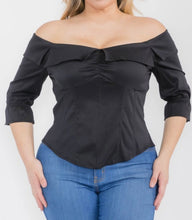 Load image into Gallery viewer, Off shoulder half sleeve top