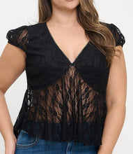 Load image into Gallery viewer, Sheer lace top