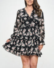 Load image into Gallery viewer, Floral Fit and Flare Dress
