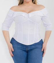 Load image into Gallery viewer, Off shoulder half sleeve top