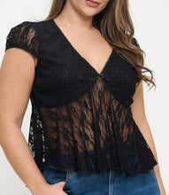 Load image into Gallery viewer, Sheer lace top