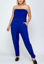 Load image into Gallery viewer, Ruched Harem Tube Jumpsuit