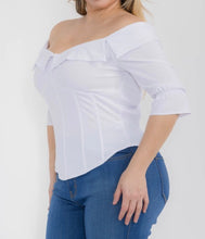Load image into Gallery viewer, Off shoulder half sleeve top