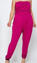 Load image into Gallery viewer, Ruched Harem Tube Jumpsuit