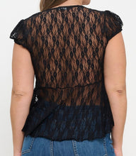 Load image into Gallery viewer, Sheer lace top