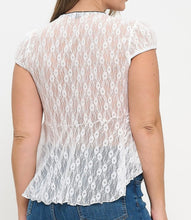 Load image into Gallery viewer, Sheer lace top