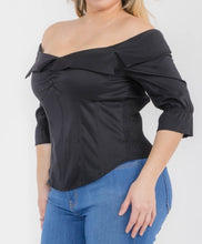 Load image into Gallery viewer, Off shoulder half sleeve top
