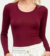 Load image into Gallery viewer, Basic Round Neck Long Sleeve Top
