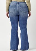 Load image into Gallery viewer, High Rise Distress Super Flare Jeans