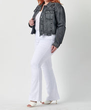 Load image into Gallery viewer, Uneven Frayed Fitted Jacket