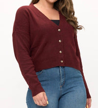 Load image into Gallery viewer, Button down sweater cardigan
