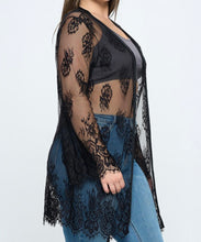 Load image into Gallery viewer, Sheer lace cardigan
