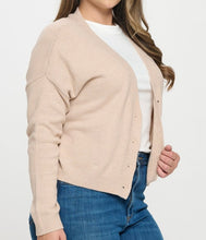 Load image into Gallery viewer, Button down sweater cardigan
