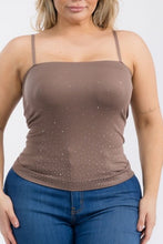 Load image into Gallery viewer, Rhinestone Studded Seamless Cami Top
