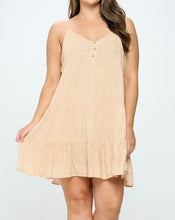 Load image into Gallery viewer, Sleeveless tiered cami mini dress
