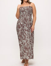Load image into Gallery viewer, Floral print smocked maxi dress
