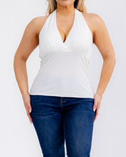 Load image into Gallery viewer, V Neck Solid Halter Top
