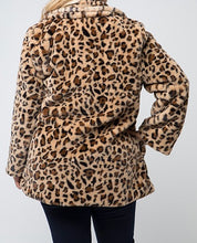 Load image into Gallery viewer, Faux Fur Leopard Coat
