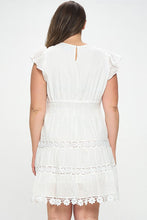 Load image into Gallery viewer, Crochet Lace Trim Dress
