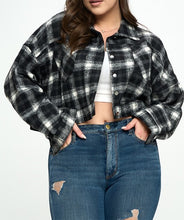 Load image into Gallery viewer, Plaid Crop Jacket
