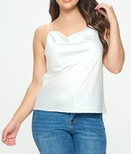 Load image into Gallery viewer, Satin Cowl Necked Cami Top
