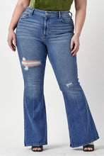 Load image into Gallery viewer, High Rise Destroy Super Flare Jeans

