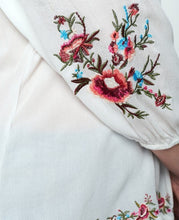 Load image into Gallery viewer, Cold Shoulder Embroidered Top
