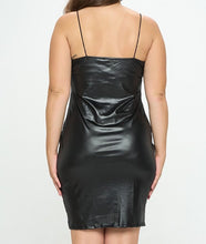 Load image into Gallery viewer, Faux Leather Mini Dress
