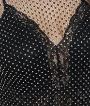 Load image into Gallery viewer, Rhinestone Mesh Top
