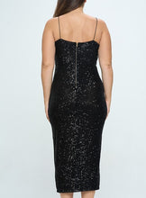 Load image into Gallery viewer, Prom Sequin Midi Dress
