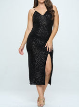 Load image into Gallery viewer, Prom Sequin Midi Dress
