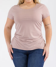 Load image into Gallery viewer, Side Ruched Short Sleeve Top
