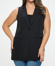 Load image into Gallery viewer, Single Breasted Blazer Vest
