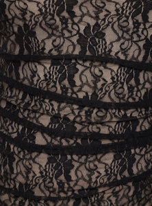 Ruched lace dress